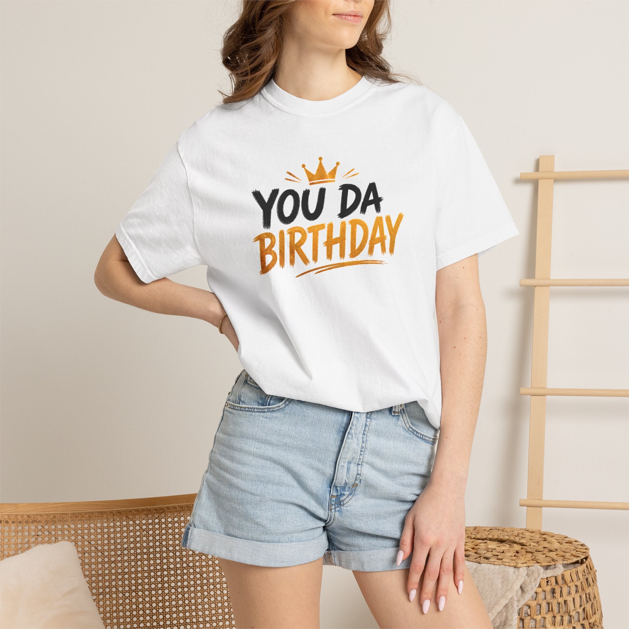 You Da Birthday T-Shirt — Funny Birthday Crown Tee