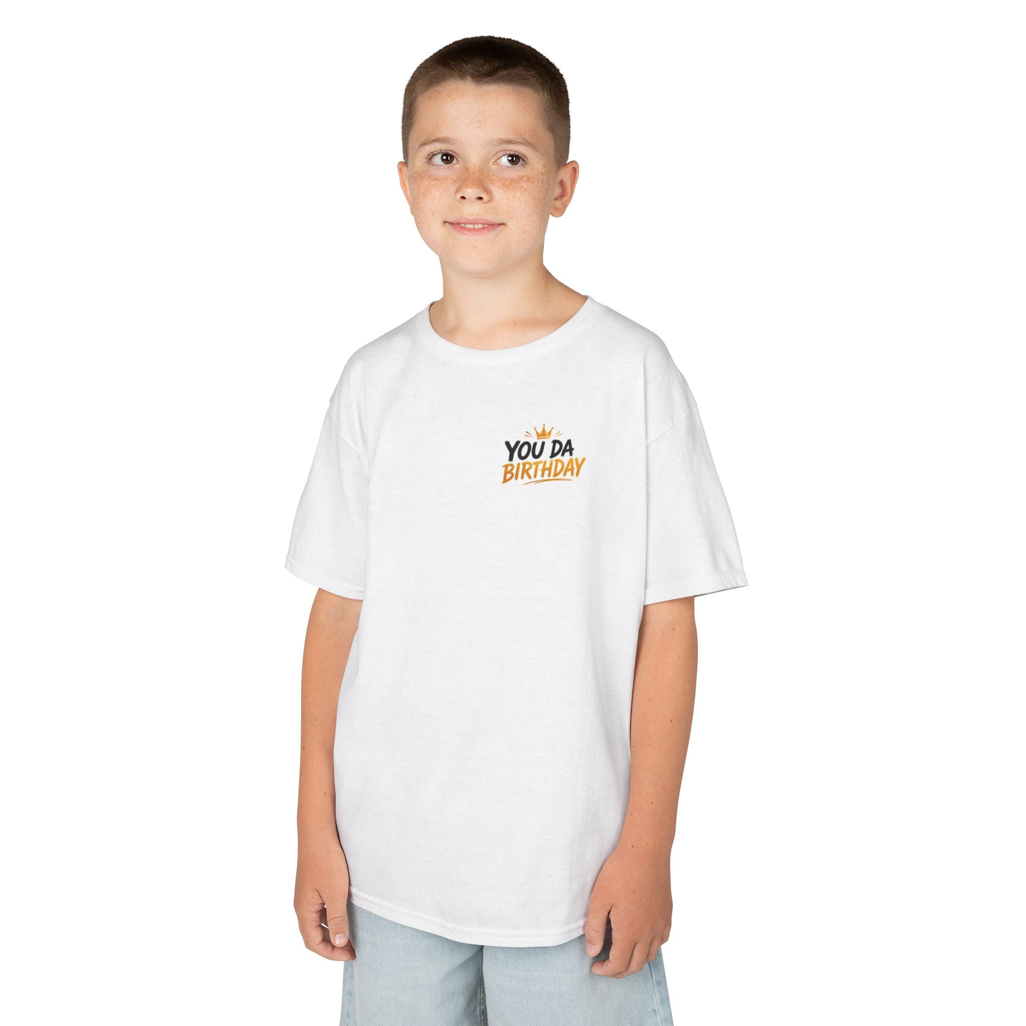 Kids Tee — "You Da Birthday" Graphic Birthday Shirt